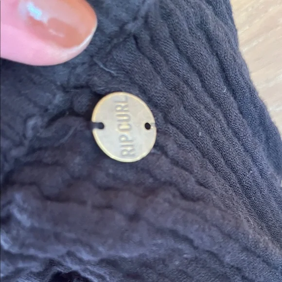 Rip Curl Premium Surf Beach Pants Black Women's Pockets Loose sz Med - Picture 6 of 10